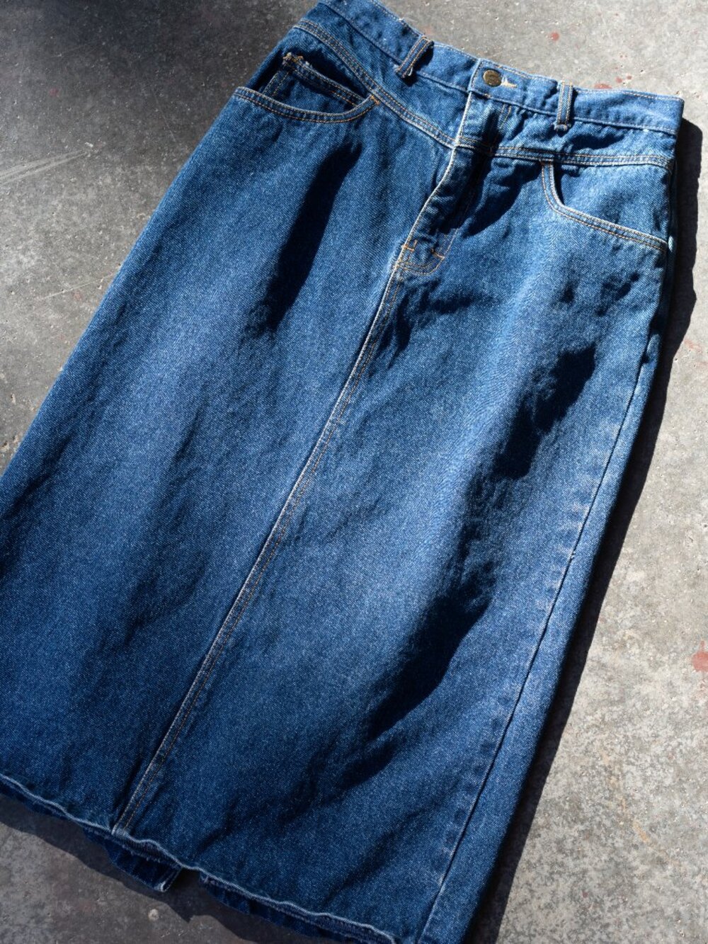 VTG Denim Midi Skirt